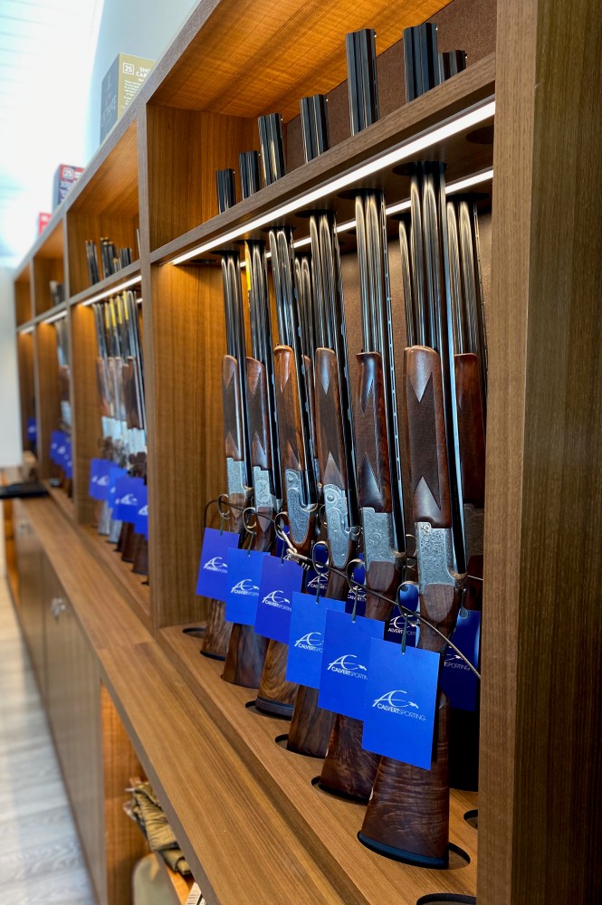 Gun cabinet in our Oxfordshire gun shop